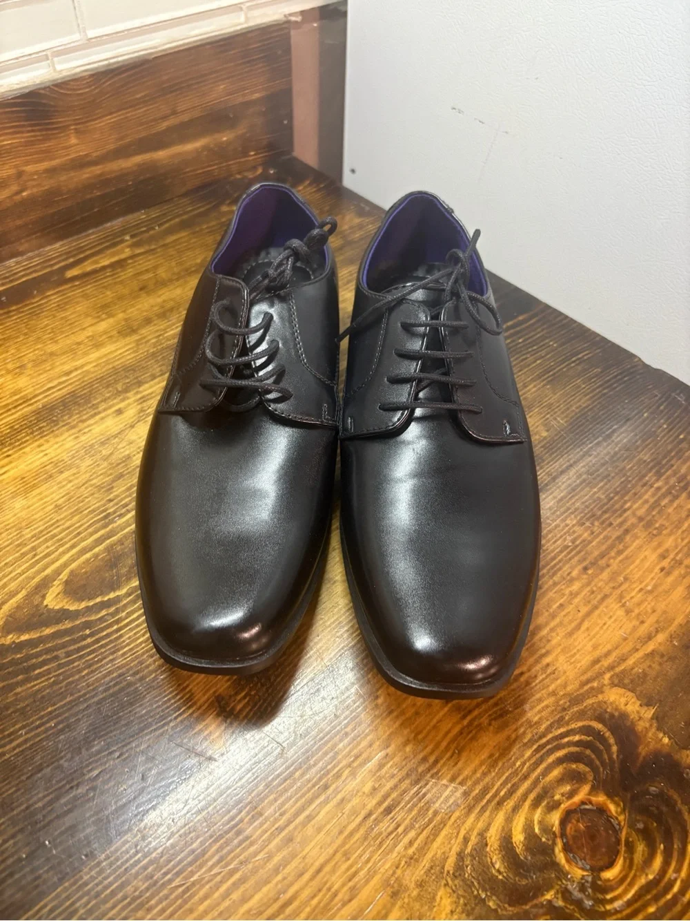Perry Ellis Black Dress Shoes Size 8